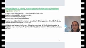 La pédagogie par la nature et la classe dehors : quels apprentissages scientifiques potentiels ?